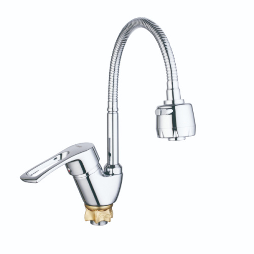 Смеситель для кухни YUB4-E181 с гибким изливом ZEGOR Смеситель для кухни YUB4-E181 с гибким изливом ZEGOR